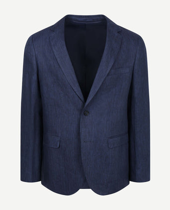 Blazer linen twill donkerblauw