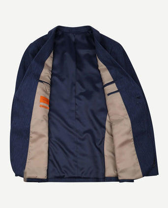 Blazer linen twill donkerblauw