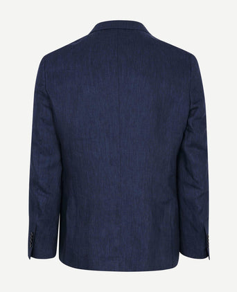 Blazer linen twill donkerblauw