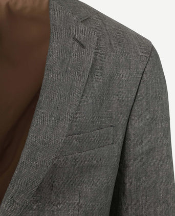 Suitable blazer linnen groen | Slim-fit