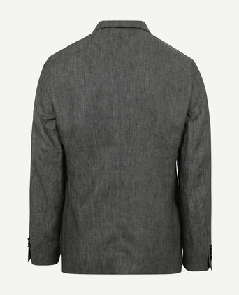 Suitable blazer linnen groen | Slim-fit