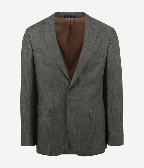 Suitable blazer linnen groen | Slim-fit