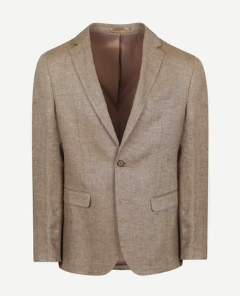 Suitable blazer linnen panama beige | Slim-fit