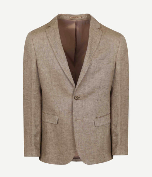 Suitable blazer linnen panama beige | Slim-fit