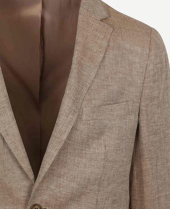 Suitable blazer linnen panama beige | Slim-fit