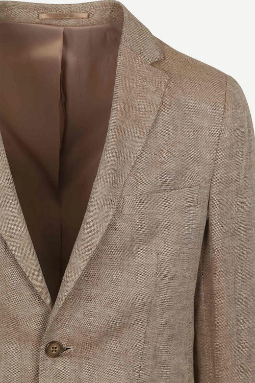 Suitable blazer linnen panama beige | Slim-fit