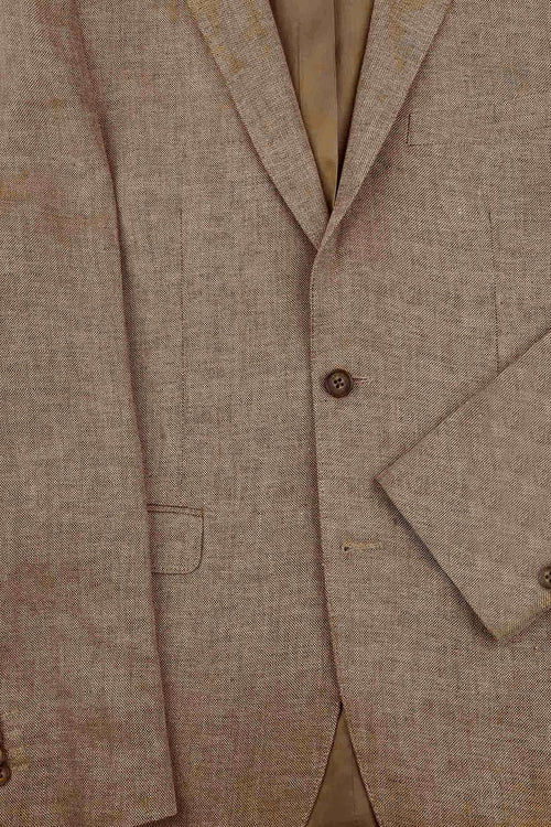 Suitable blazer linnen panama beige | Slim-fit