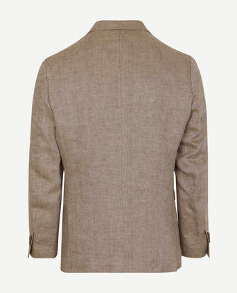 Suitable blazer linnen panama beige | Slim-fit
