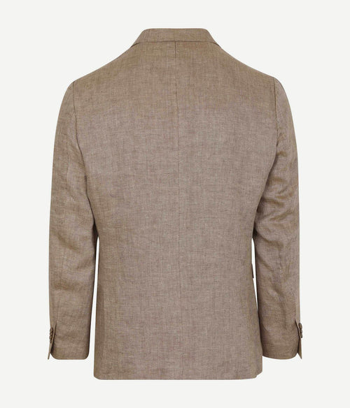 Suitable blazer linnen panama beige | Slim-fit