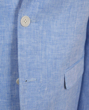 Blazer linnen panama lichtblauw