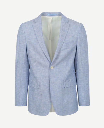 Blazer linnen panama lichtblauw