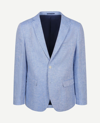 Blazer linnen panama lichtblauw