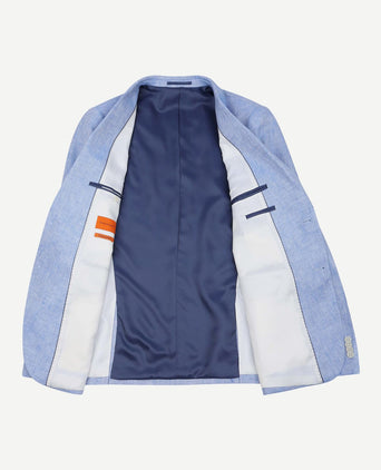 Blazer linnen panama lichtblauw