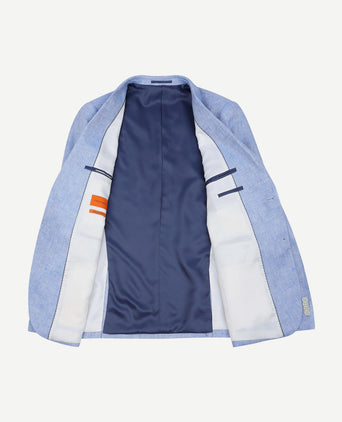 Blazer linnen panama lichtblauw