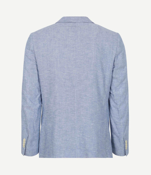 Blazer linnen panama lichtblauw
