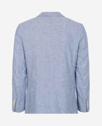 Blazer linnen panama lichtblauw