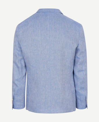 Blazer linnen panama lichtblauw