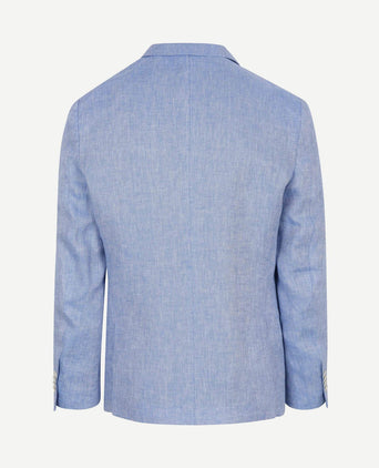 Blazer linnen panama lichtblauw