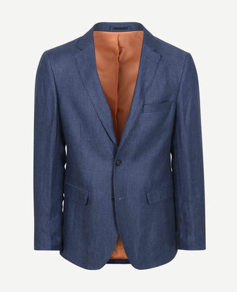Blazer linnen panama donkerblauw