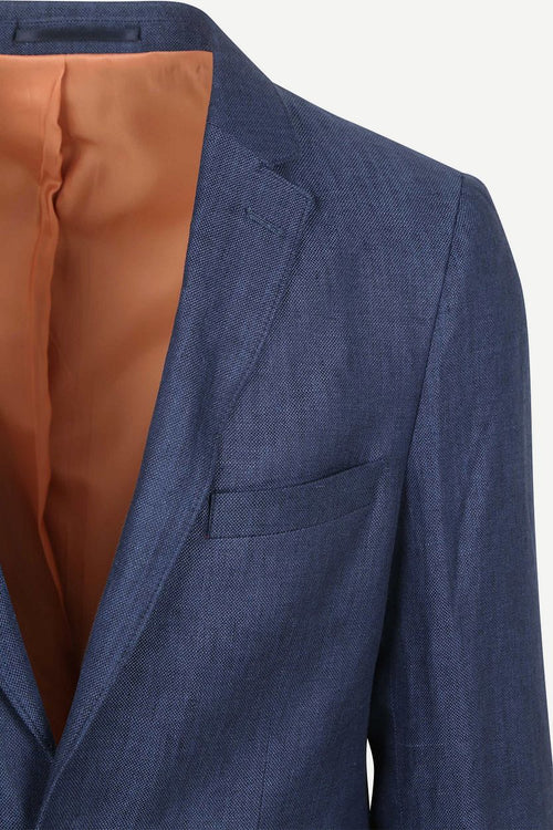 Suitable blazer linnen panama donkerblauw | Slim-fit