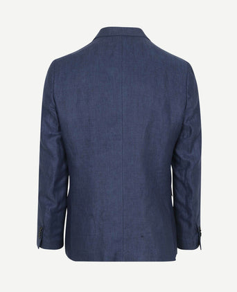Blazer linnen panama donkerblauw