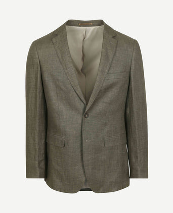 Blazer linnen panama olijfgroen