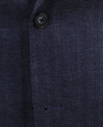 Suitable blazer linnen royal blauw | Slim-fit