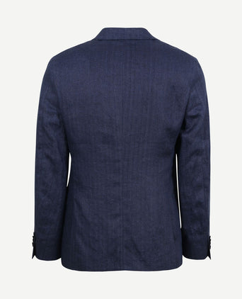 Blazer linnen royal blauw