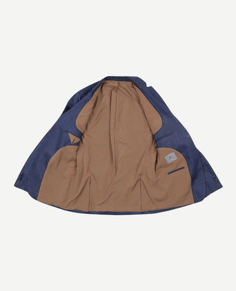Suitable blazer linnen royal blauw | Slim-fit