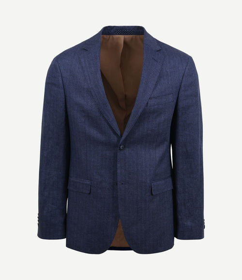 Blazer linnen royal blauw