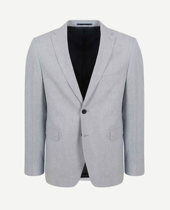 Blazer linnen streep lichtblauw