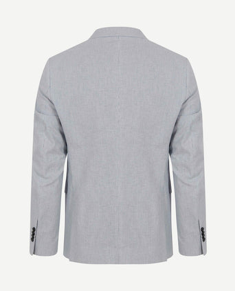 Blazer linnen streep lichtblauw