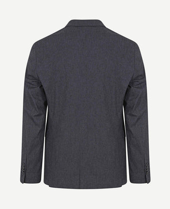 Blazer linnen streep donkerblauw