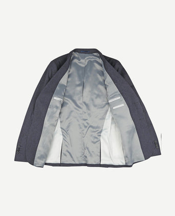 Blazer linnen streep donkerblauw