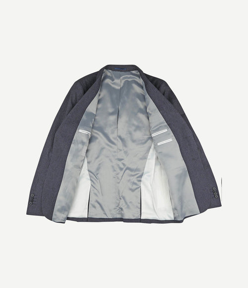 Blazer linnen streep donkerblauw