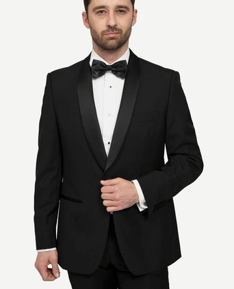 Suitable blazer manhatten wolmix zwart
