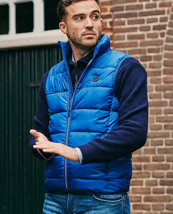 Suitable bodywarmer mountain mid blauw | Slim-fit