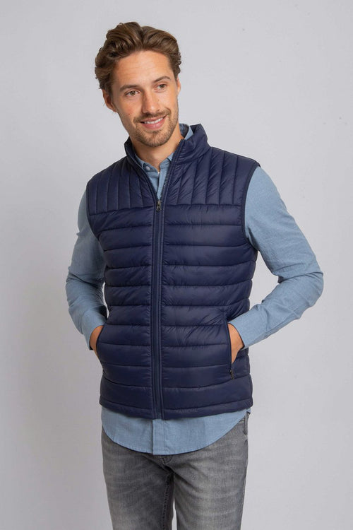 Suitable bodywarmer donkerblauw | Slim-fit