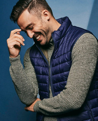 Suitable bodywarmer donkerblauw | Slim-fit