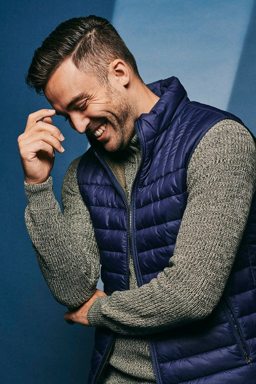 Suitable bodywarmer donkerblauw | Slim-fit