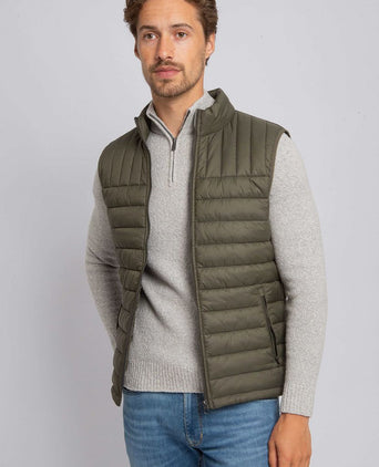 Suitable bodywarmer olijfgroen | Slim-fit