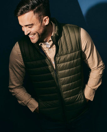 Suitable bodywarmer olijfgroen | Slim-fit