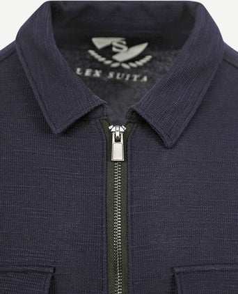 Suitable boed overshirt donkerblauw | Regular-fit