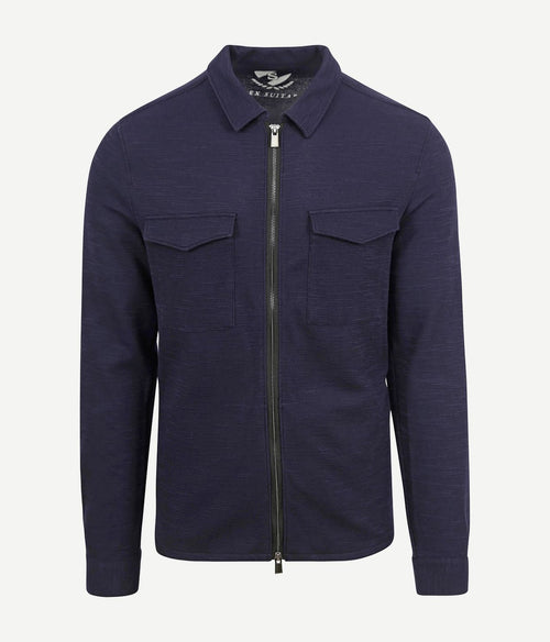 Suitable boed overshirt donkerblauw | Regular-fit