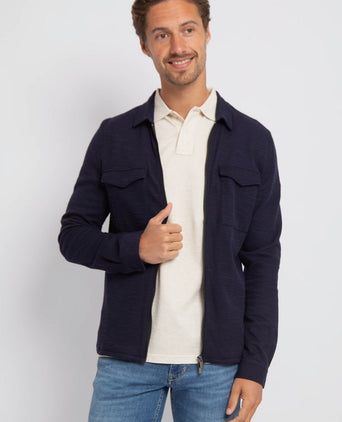 Suitable boed overshirt donkerblauw | Regular-fit