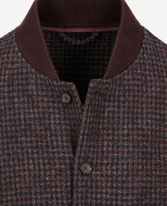 Bomberjack pepita bordeaux