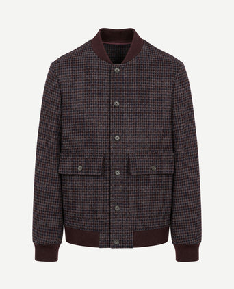 Bomberjack pepita bordeaux