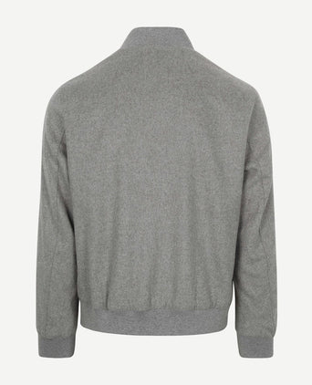 Suitable bomberjas flanel grijs | Regular-fit