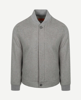 Bomberjas flanel grijs