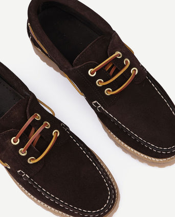 Bootschoenen suede bruin